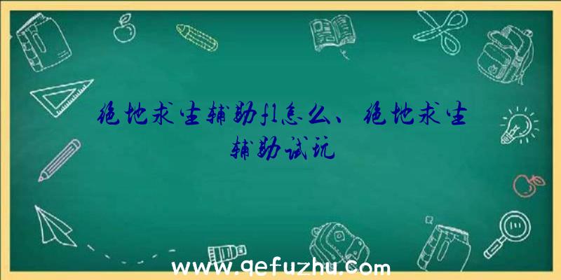 绝地求生辅助fl怎么、绝地求生辅助试玩