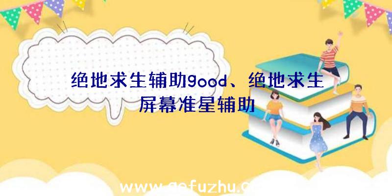 绝地求生辅助good、绝地求生屏幕准星辅助