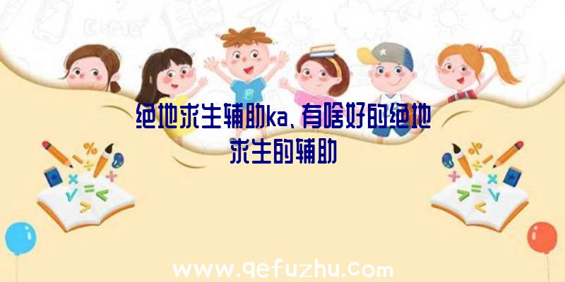 绝地求生辅助ka、有啥好的绝地求生的辅助