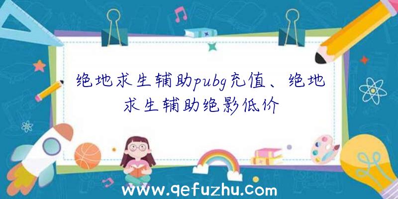 绝地求生辅助pubg充值、绝地求生辅助绝影低价