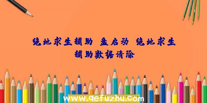 绝地求生辅助u盘启动、绝地求生辅助数据清除