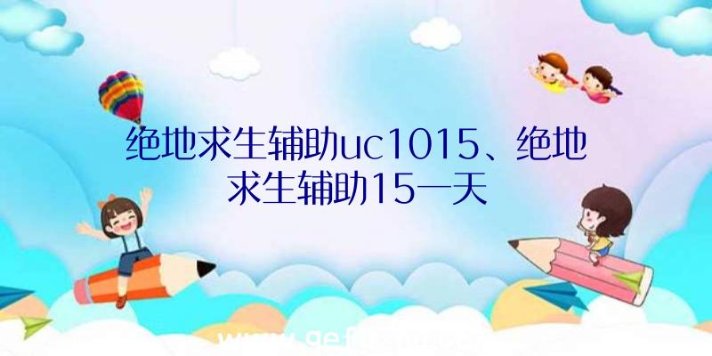 绝地求生辅助uc1015、绝地求生辅助15一天