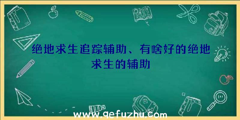 绝地求生追踪辅助、有啥好的绝地求生的辅助