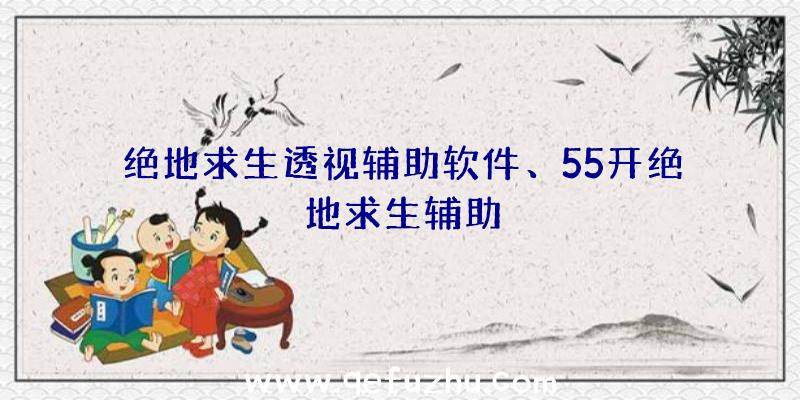 绝地求生透视辅助软件、55开绝地求生辅助