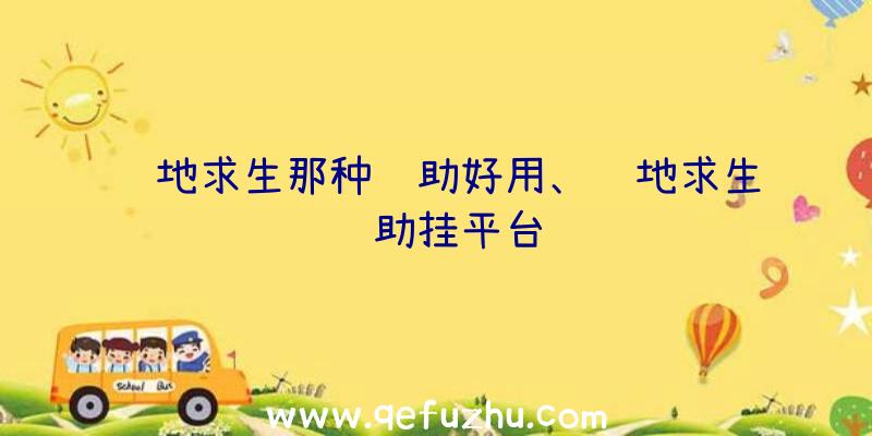 绝地求生那种辅助好用、绝地求生辅助挂平台