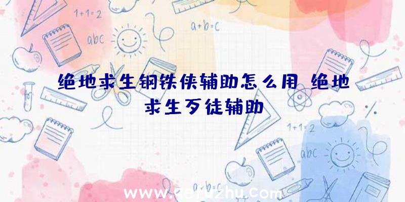 绝地求生钢铁侠辅助怎么用、绝地求生歹徒辅助