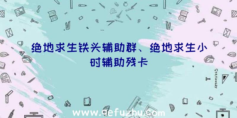 绝地求生铁头辅助群、绝地求生小时辅助残卡