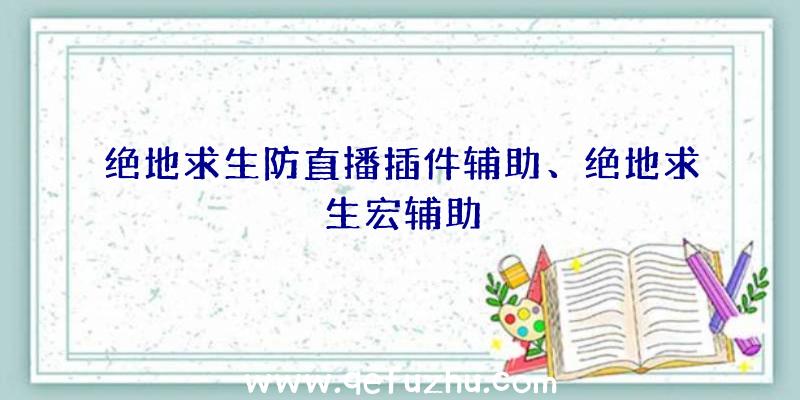 绝地求生防直播插件辅助、绝地求生宏辅助