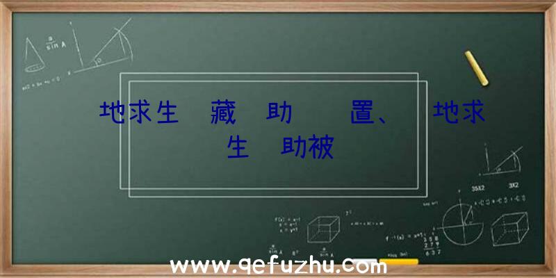 绝地求生隐藏辅助键设置、绝地求生辅助被骗