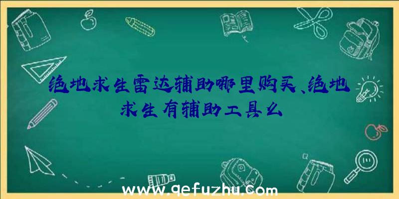 绝地求生雷达辅助哪里购买、绝地求生有辅助工具么