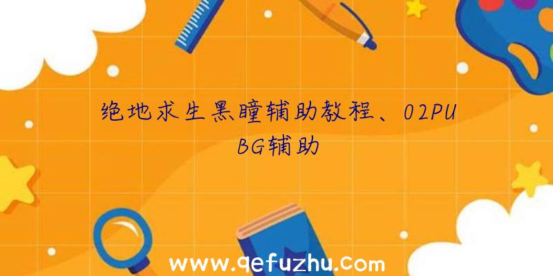 绝地求生黑瞳辅助教程、02PUBG辅助