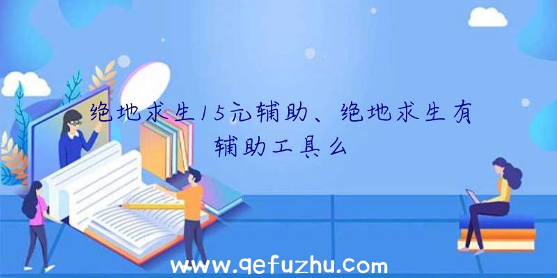 绝地求生15元辅助、绝地求生有辅助工具么