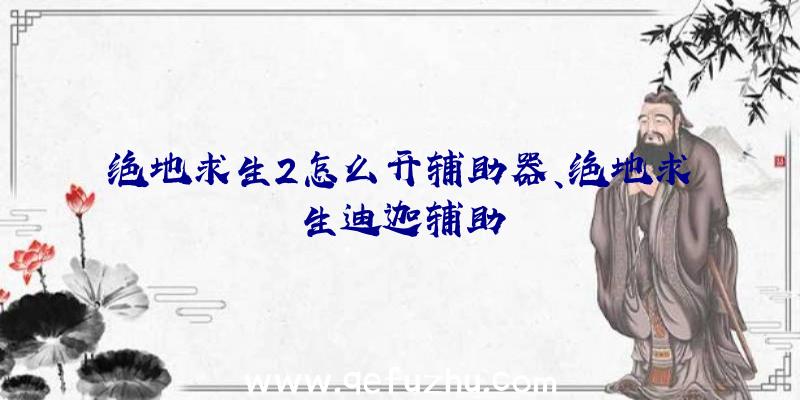 绝地求生2怎么开辅助器、绝地求生迪迦辅助