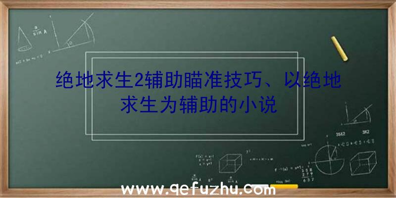 绝地求生2辅助瞄准技巧、以绝地求生为辅助的小说