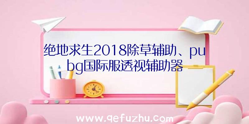 绝地求生2018除草辅助、pubg国际服透视辅助器