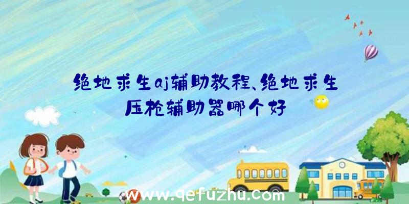 绝地求生aj辅助教程、绝地求生压枪辅助器哪个好