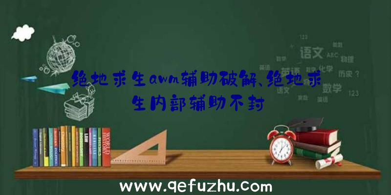 绝地求生awm辅助破解、绝地求生内部辅助不封