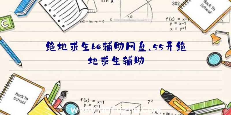 绝地求生be辅助网盘、55开绝地求生辅助