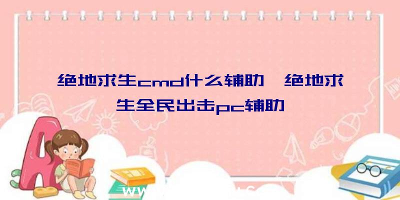 绝地求生cmd什么辅助、绝地求生全民出击pc辅助