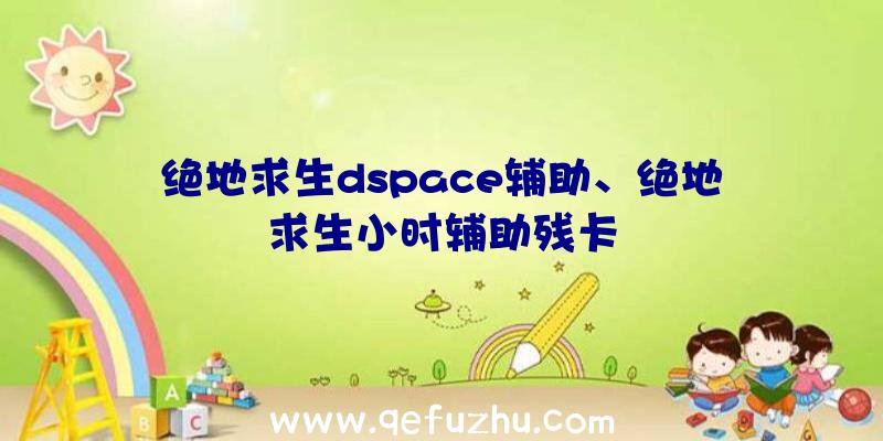 绝地求生dspace辅助、绝地求生小时辅助残卡