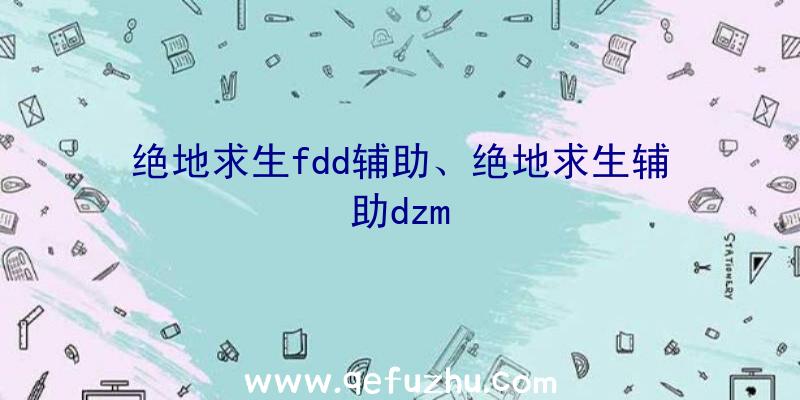 绝地求生fdd辅助、绝地求生辅助dzm