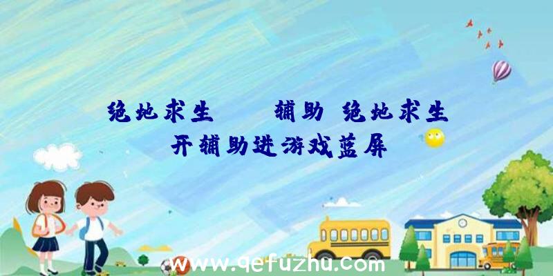 绝地求生forg辅助、绝地求生开辅助进游戏蓝屏