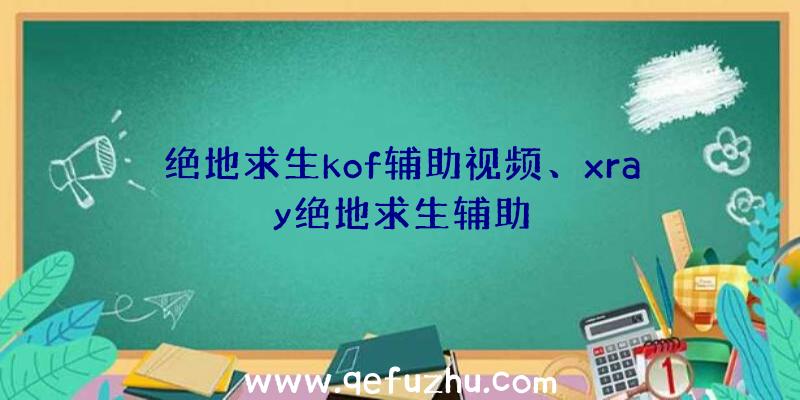 绝地求生kof辅助视频、xray绝地求生辅助