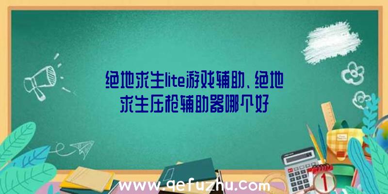 绝地求生lite游戏辅助、绝地求生压枪辅助器哪个好