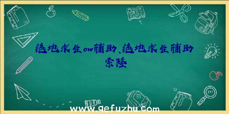 绝地求生ow辅助、绝地求生辅助索隆