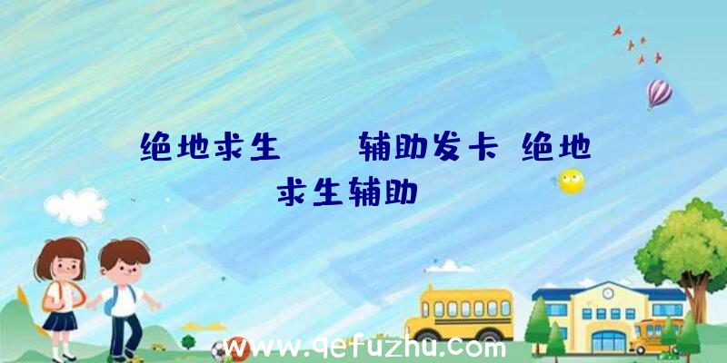 绝地求生pubg辅助发卡、绝地求生辅助dzm