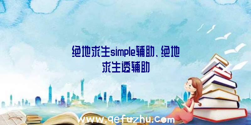 绝地求生simple辅助、绝地求生透辅助