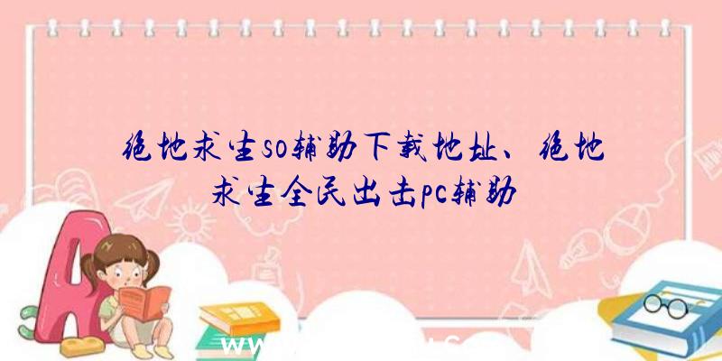 绝地求生so辅助下载地址、绝地求生全民出击pc辅助