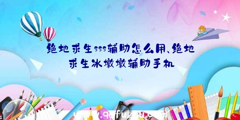 绝地求生sss辅助怎么用、绝地求生冰墩墩辅助手机