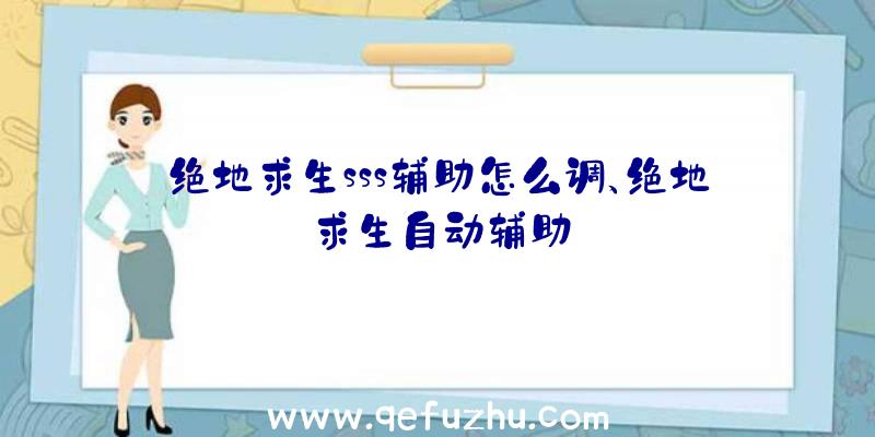 绝地求生sss辅助怎么调、绝地求生自动辅助