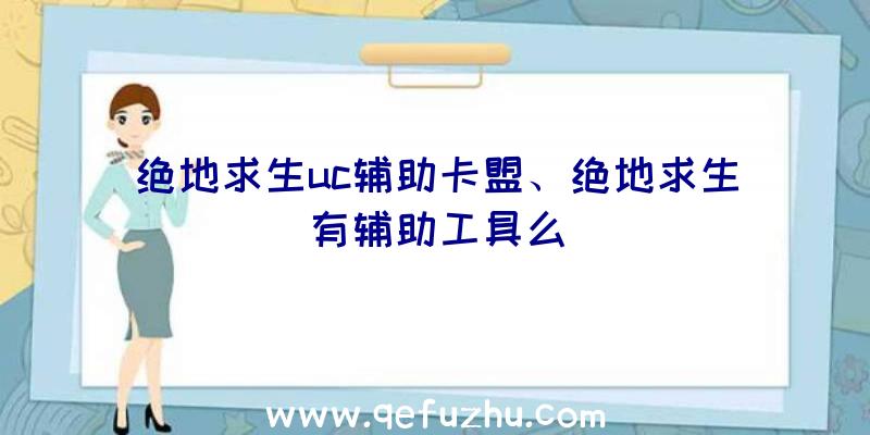 绝地求生uc辅助卡盟、绝地求生有辅助工具么