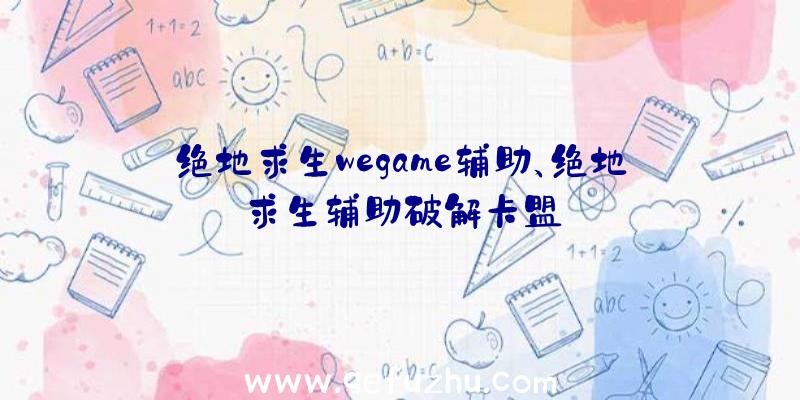 绝地求生wegame辅助、绝地求生辅助破解卡盟