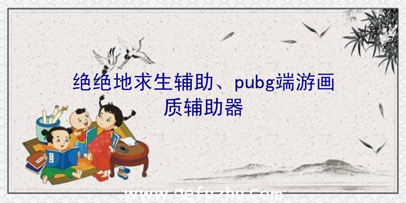 绝绝地求生辅助、pubg端游画质辅助器