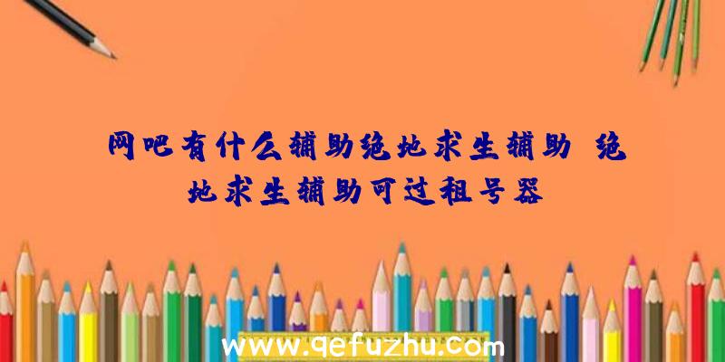 网吧有什么辅助绝地求生辅助、绝地求生辅助可过租号器