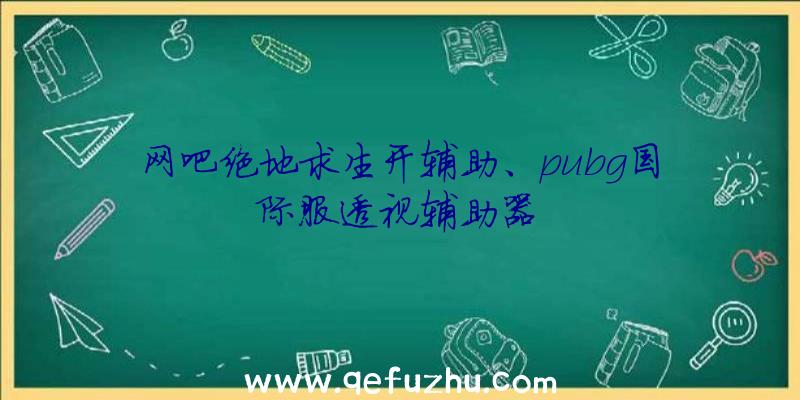 网吧绝地求生开辅助、pubg国际服透视辅助器