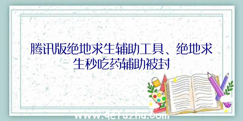 腾讯版绝地求生辅助工具、绝地求生秒吃药辅助被封