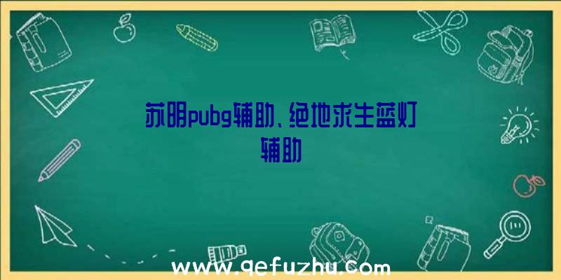 苏明pubg辅助、绝地求生蓝灯辅助