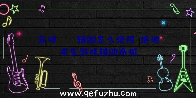 苏明pubg辅助怎么使用、绝地求生游戏辅助商城