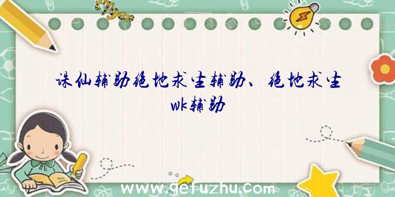 诛仙辅助绝地求生辅助、绝地求生wk辅助