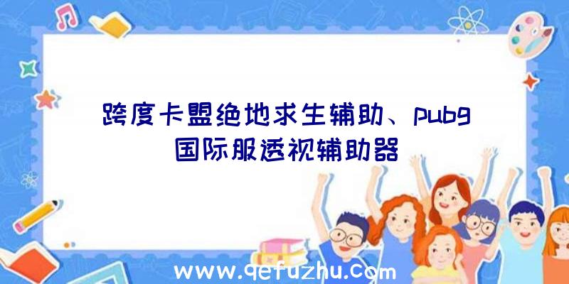 跨度卡盟绝地求生辅助、pubg国际服透视辅助器