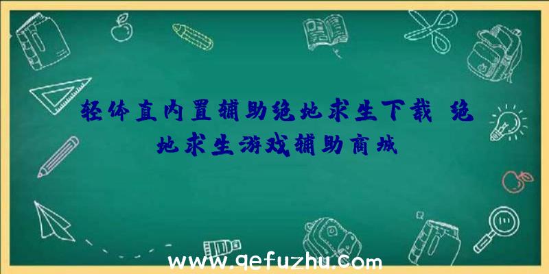 轻体直内置辅助绝地求生下载、绝地求生游戏辅助商城