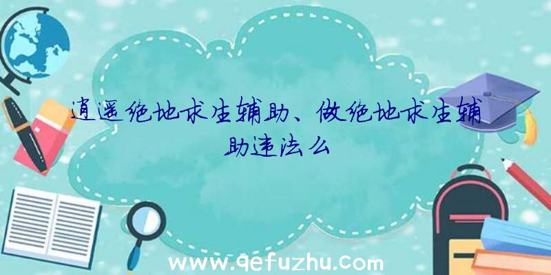 逍遥绝地求生辅助、做绝地求生辅助违法么