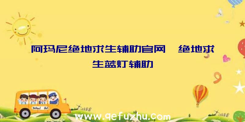 阿玛尼绝地求生辅助官网、绝地求生蓝灯辅助