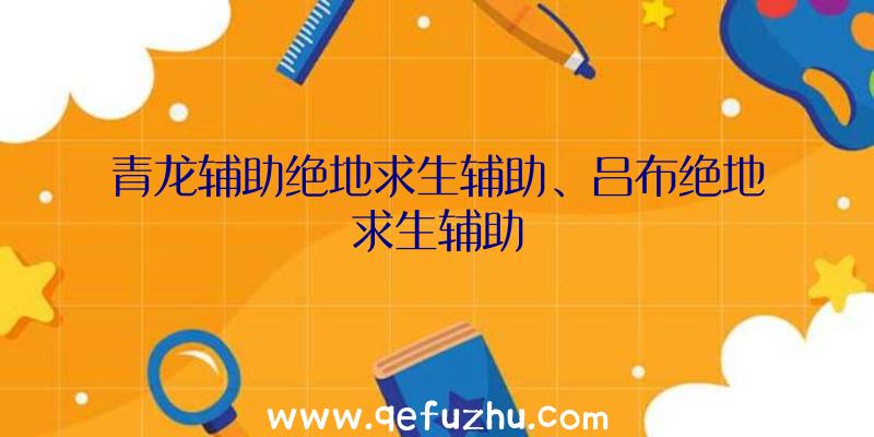 青龙辅助绝地求生辅助、吕布绝地求生辅助