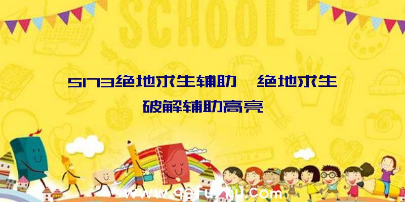 5173绝地求生辅助、绝地求生破解辅助高亮