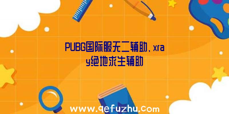 PUBG国际服无二辅助、xray绝地求生辅助